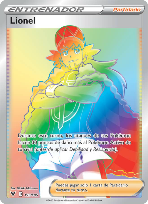 Lionel 195 — Voltaje Vívido (Spanish Pokémon TCG card)