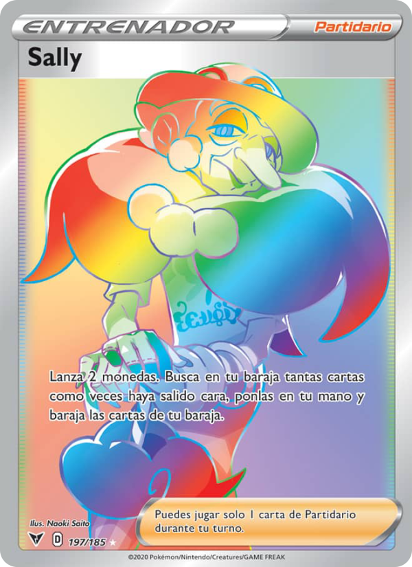 Sally 197 — Voltaje Vívido (Spanish Pokémon TCG card)