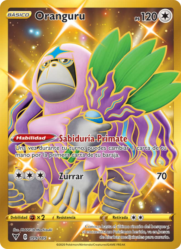 Oranguru 199 — Voltaje Vívido (Spanish Pokémon TCG card)