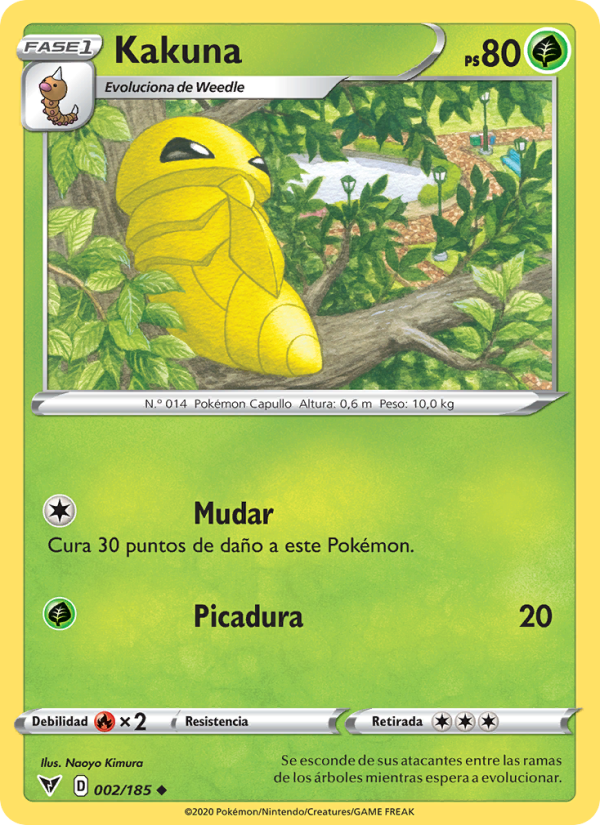 Kakuna 2 — Voltaje Vívido (Spanish Pokémon TCG card)