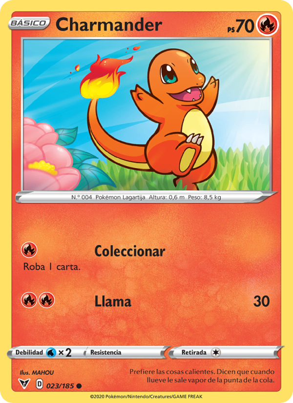 Charmander 23 — Voltaje Vívido (Spanish Pokémon TCG card)