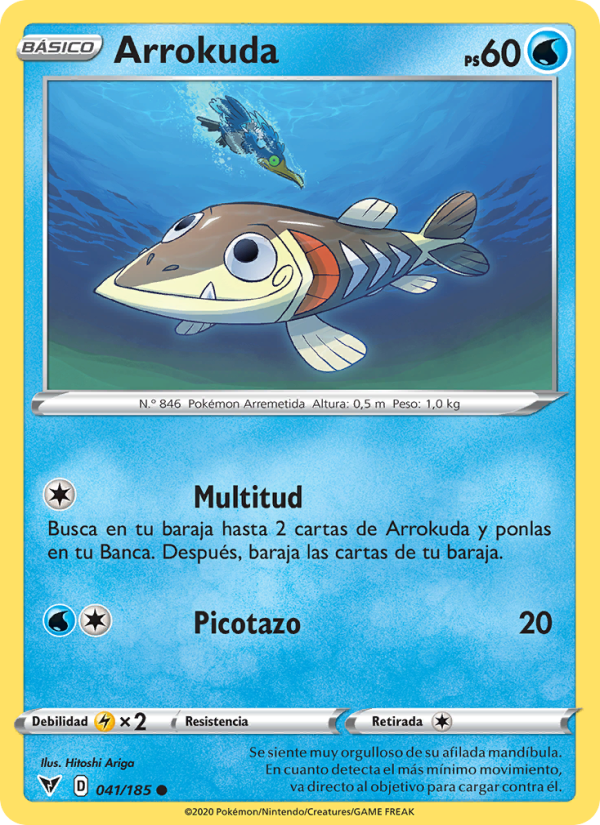Arrokuda 41 — Voltaje Vívido (Spanish Pokémon TCG card)