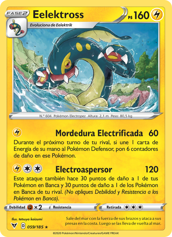 Eelektross 59 — Voltaje Vívido (Spanish Pokémon TCG card)
