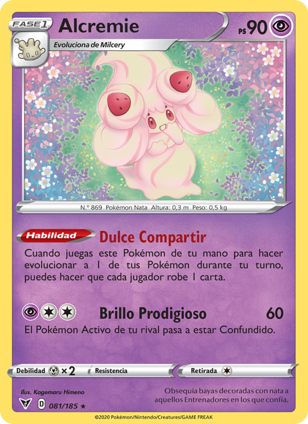 Alcremie 81 — Voltaje Vívido (Spanish Pokémon TCG card)