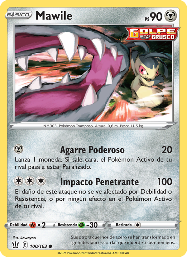 Mawile 100 — Estilos de Combate (Spanish Pokémon TCG card)