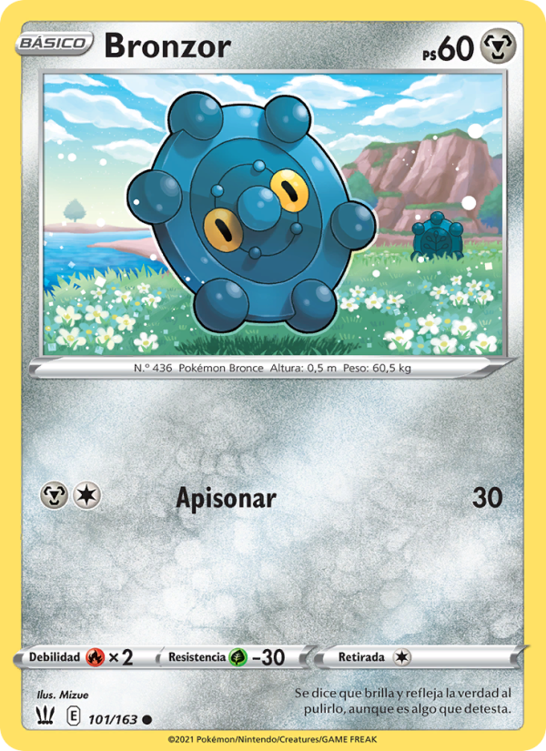 Bronzor 101 — Estilos de Combate (Spanish Pokémon TCG card)