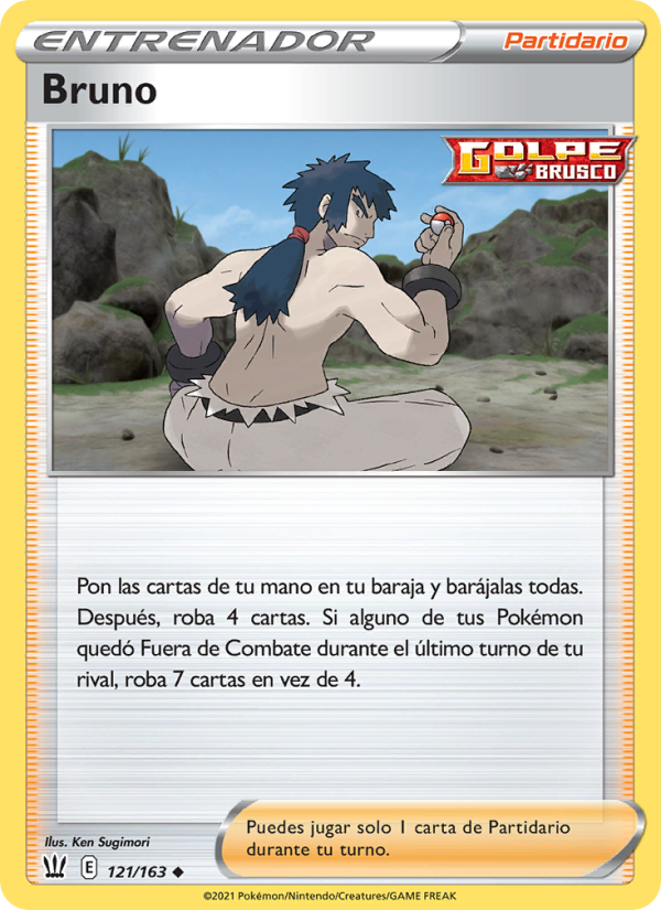 Bruno 121 — Estilos de Combate (Spanish Pokémon TCG card)
