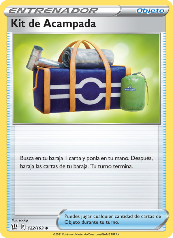 Kit de Acampada 122 — Estilos de Combate (Spanish Pokémon TCG card)