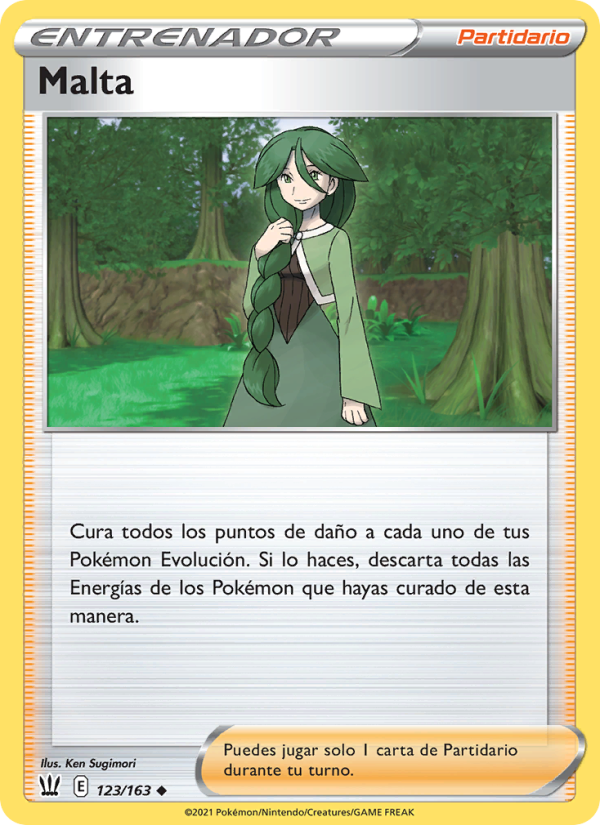 Malta 123 — Estilos de Combate (Spanish Pokémon TCG card)