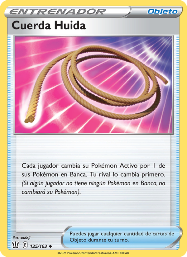 Cuerda Huida 125 — Estilos de Combate (Spanish Pokémon TCG card)