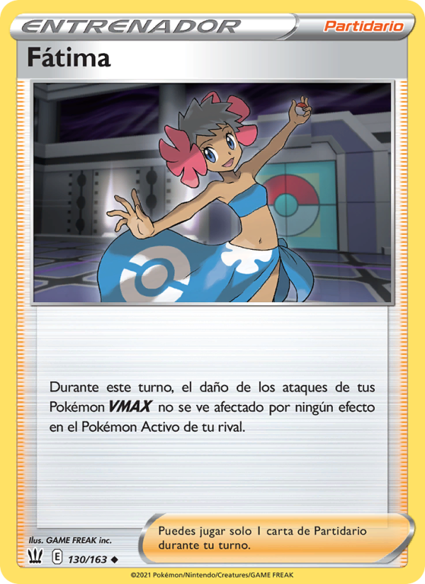 Fátima 130 — Estilos de Combate (Spanish Pokémon TCG card)
