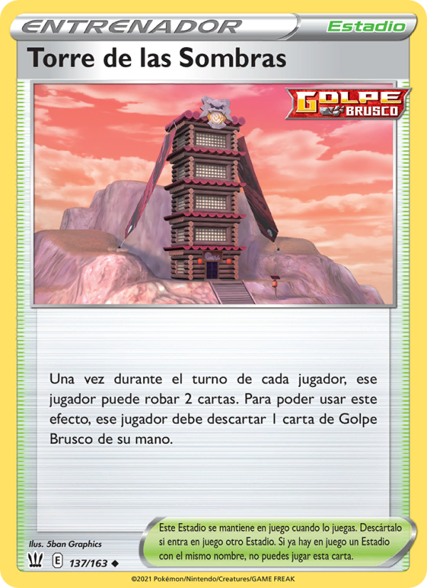 Torre de las Sombras 137 — Estilos de Combate (Spanish Pokémon TCG card)