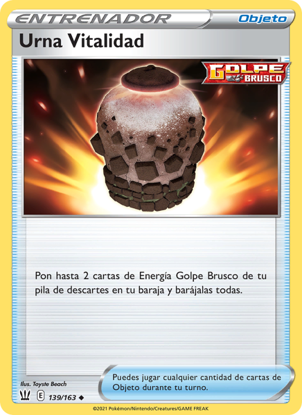 Urna Vitalidad 139 — Estilos de Combate (Spanish Pokémon TCG card)