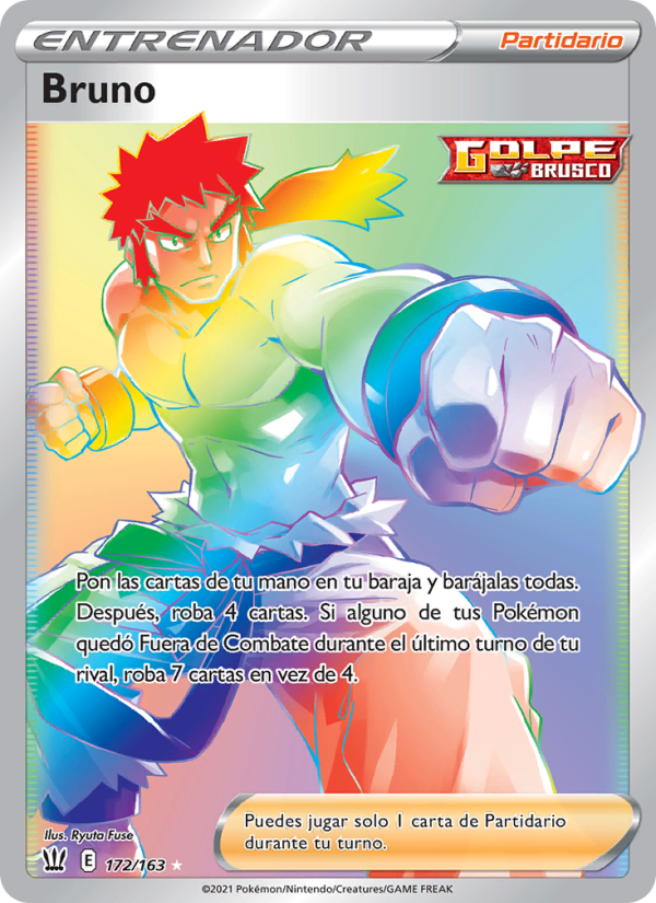 Bruno 172 — Estilos de Combate (Spanish Pokémon TCG card)