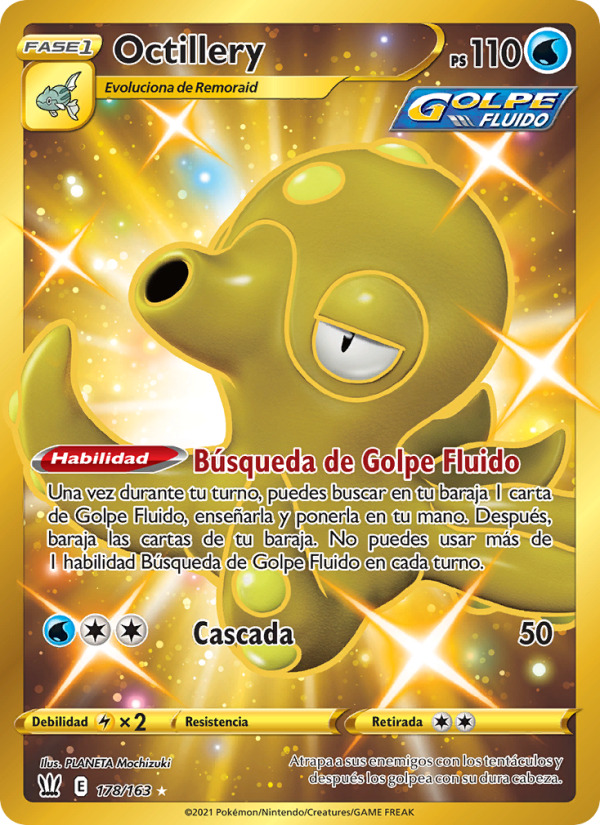 Octillery 178 — Estilos de Combate (Spanish Pokémon TCG card)