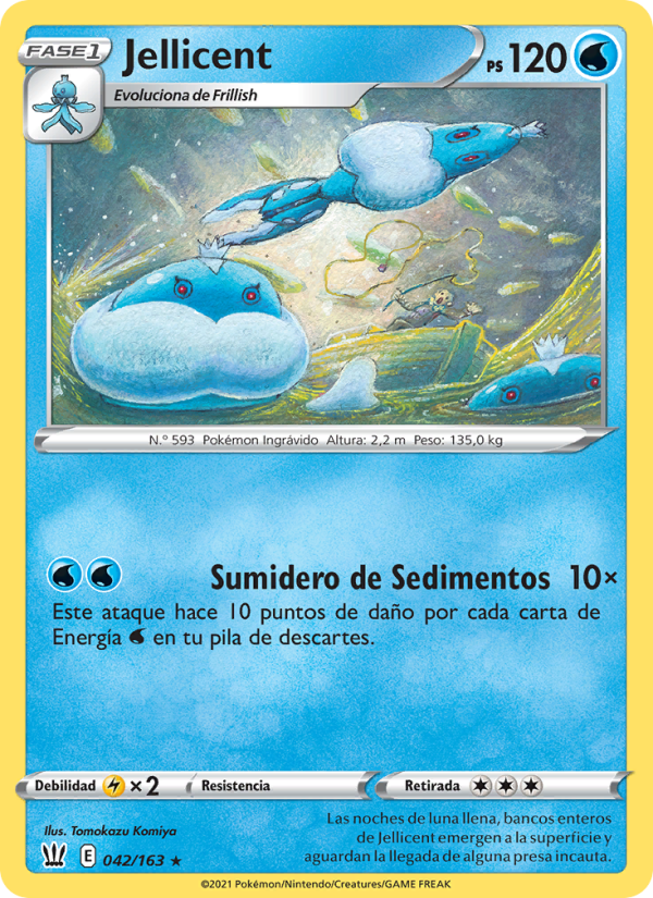 Jellicent 42 — Estilos de Combate (Spanish Pokémon TCG card)