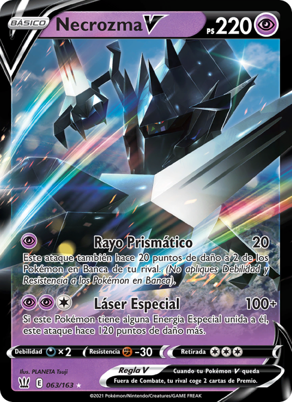 Necrozma V 63 — Estilos de Combate (Spanish Pokémon TCG card)