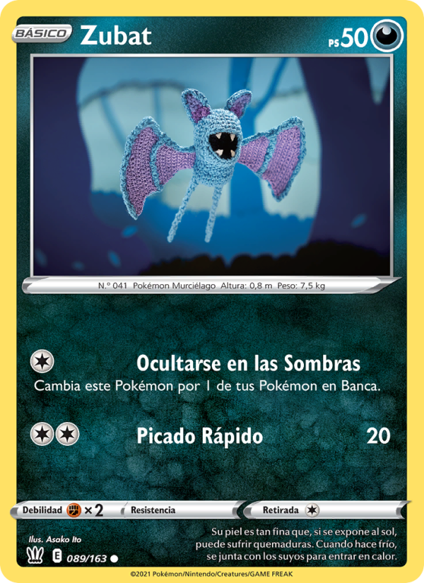 Zubat 89 — Estilos de Combate (Spanish Pokémon TCG card)