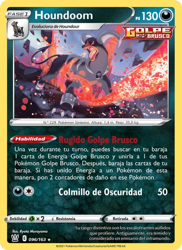 Houndoom 96 — Estilos de Combate (Spanish Pokémon TCG card)