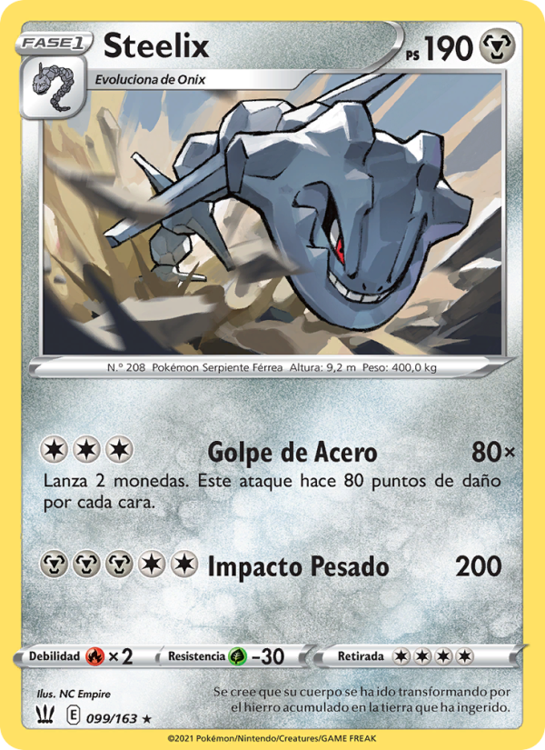 Steelix 99 — Estilos de Combate (Spanish Pokémon TCG card)