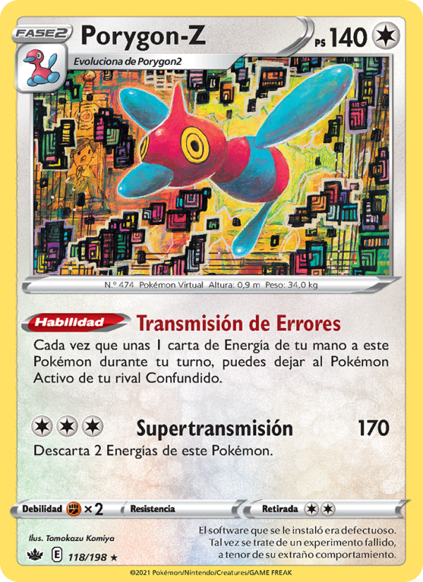 Porygon-Z 118 — Reinado Escalofriante (Spanish Pokémon TCG card)