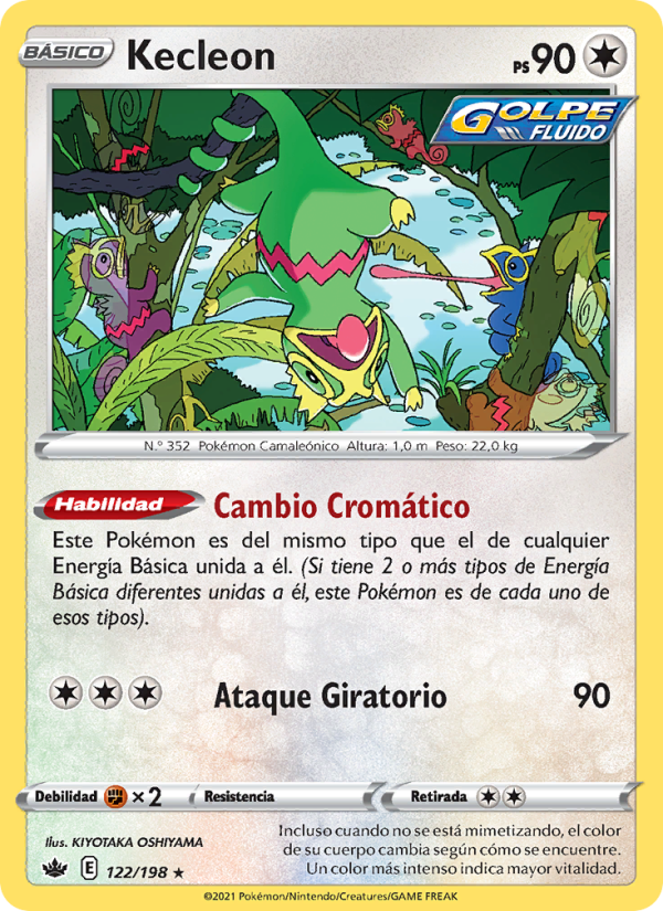 Kecleon 122 — Reinado Escalofriante (Spanish Pokémon TCG card)