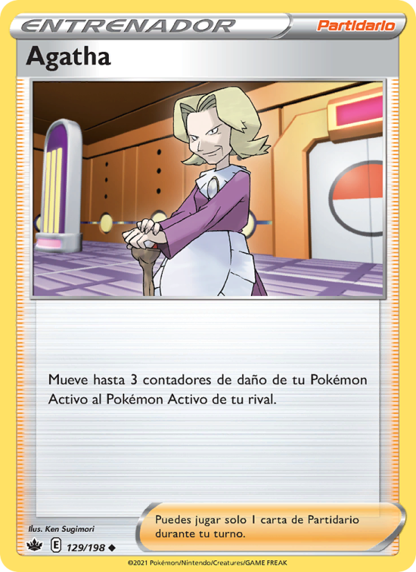 Agatha 129 — Reinado Escalofriante (Spanish Pokémon TCG card)