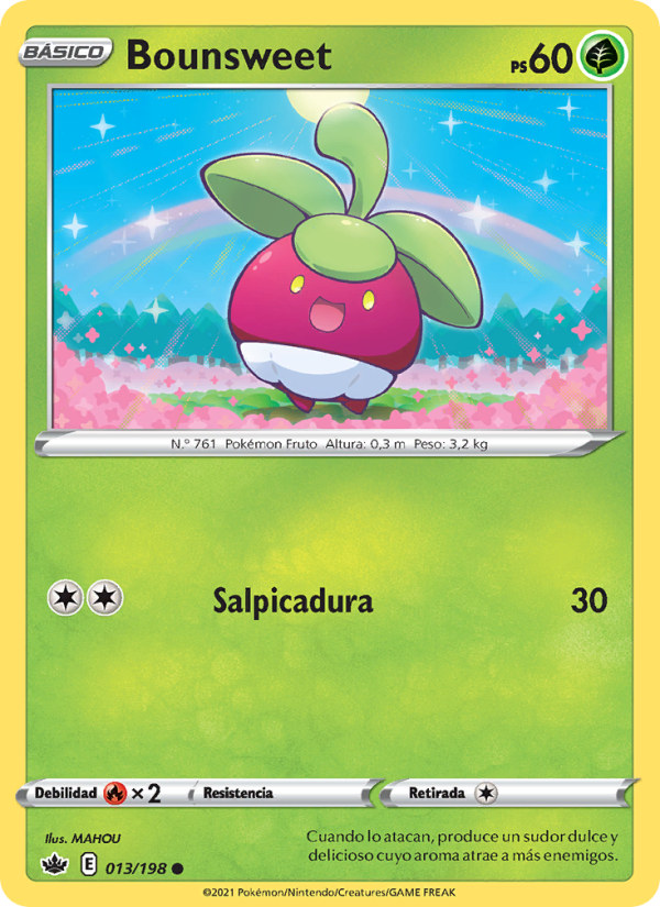 Bounsweet 13 — Reinado Escalofriante (Spanish Pokémon TCG card)