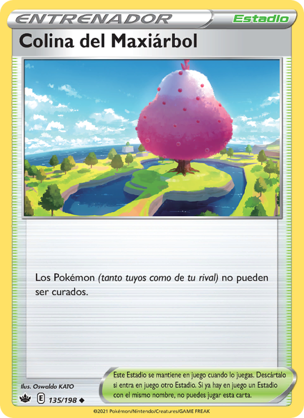 Colina del Maxiárbol 135 — Reinado Escalofriante (Spanish Pokémon TCG card)