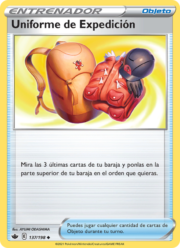 Uniforme de Expedición 137 — Reinado Escalofriante (Spanish Pokémon TCG card)