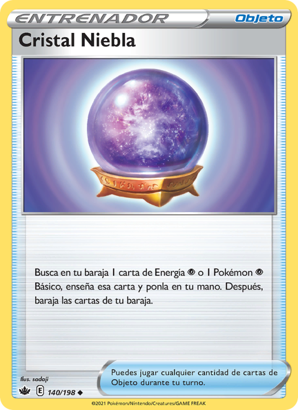 Cristal Niebla 140 — Reinado Escalofriante (Spanish Pokémon TCG card)
