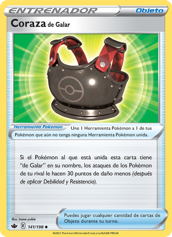 Coraza de Galar 141 — Reinado Escalofriante (Spanish Pokémon TCG card)