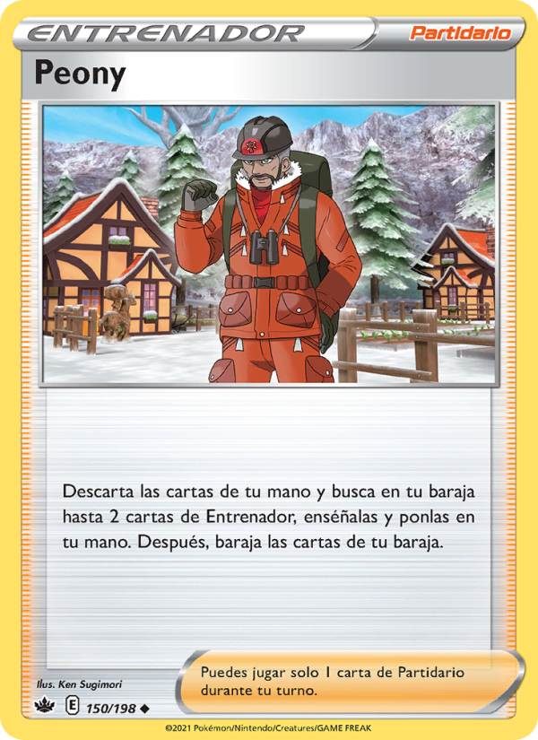 Peony 150 — Reinado Escalofriante (Spanish Pokémon TCG card)