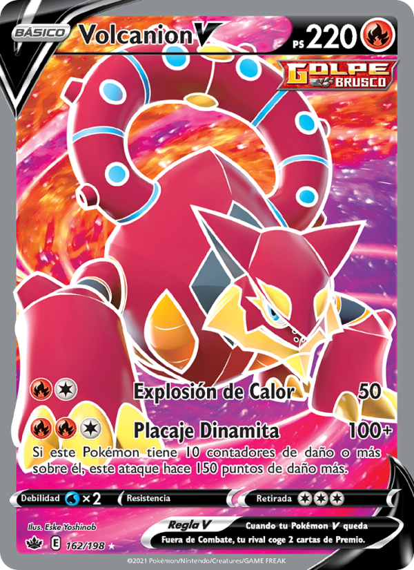Volcanion V 162 — Reinado Escalofriante (Spanish Pokémon TCG card)