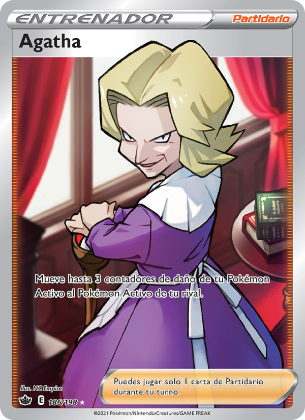 Agatha 186 — Reinado Escalofriante (Spanish Pokémon TCG card)