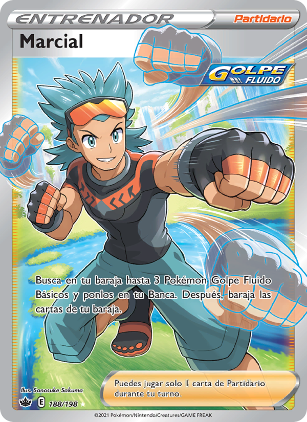 Marcial 188 — Reinado Escalofriante (Spanish Pokémon TCG card)