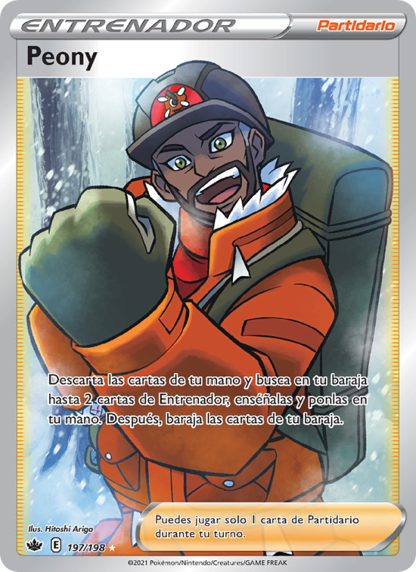 Peony 197 — Reinado Escalofriante (Spanish Pokémon TCG card)
