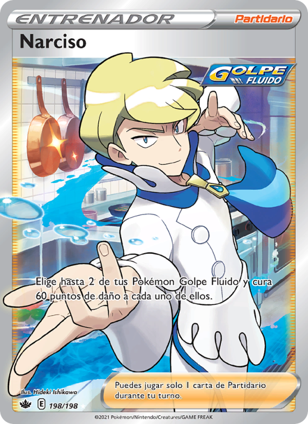 Narciso 198 — Reinado Escalofriante (Spanish Pokémon TCG card)