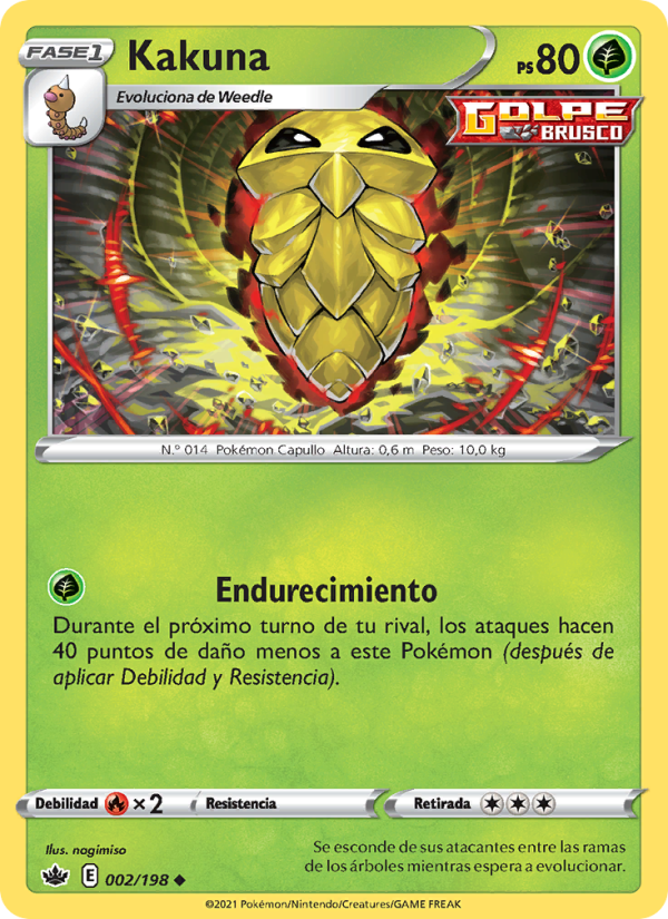 Kakuna 2 — Reinado Escalofriante (Spanish Pokémon TCG card)
