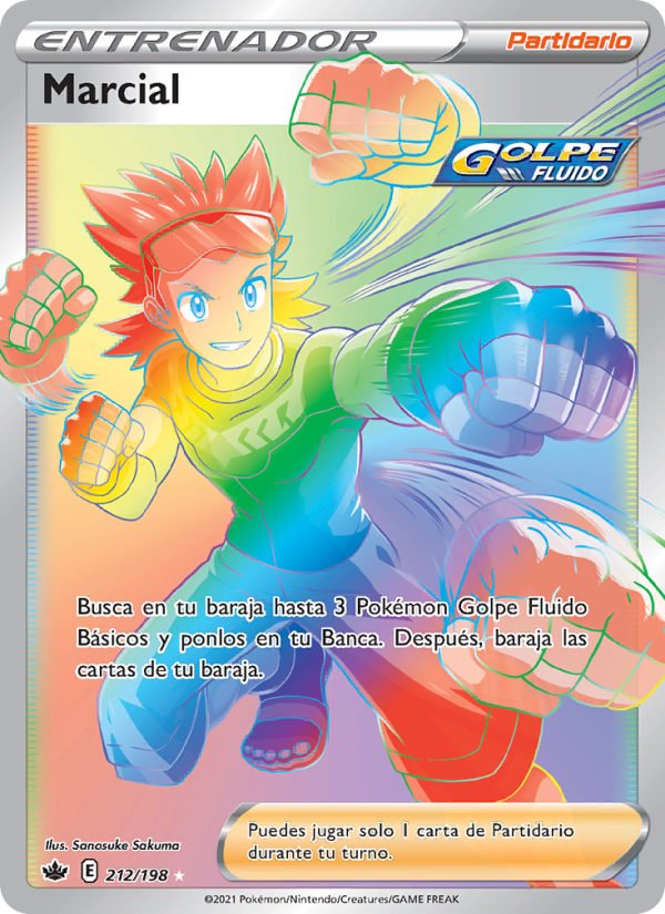 Marcial 212 — Reinado Escalofriante (Spanish Pokémon TCG card)
