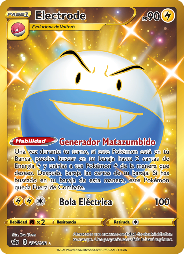 Electrode 222 — Reinado Escalofriante (Spanish Pokémon TCG card)