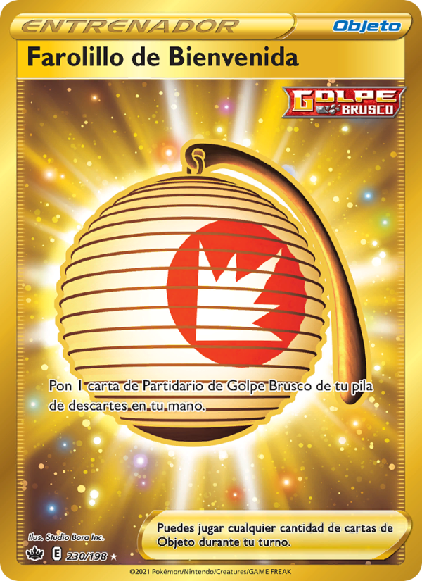 Farolillo de Bienvenida 230 — Reinado Escalofriante (Spanish Pokémon TCG card)