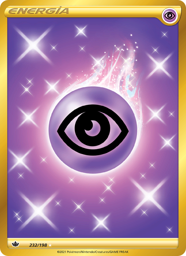 Energía Psíquica 232 — Reinado Escalofriante (Spanish Pokémon TCG card)