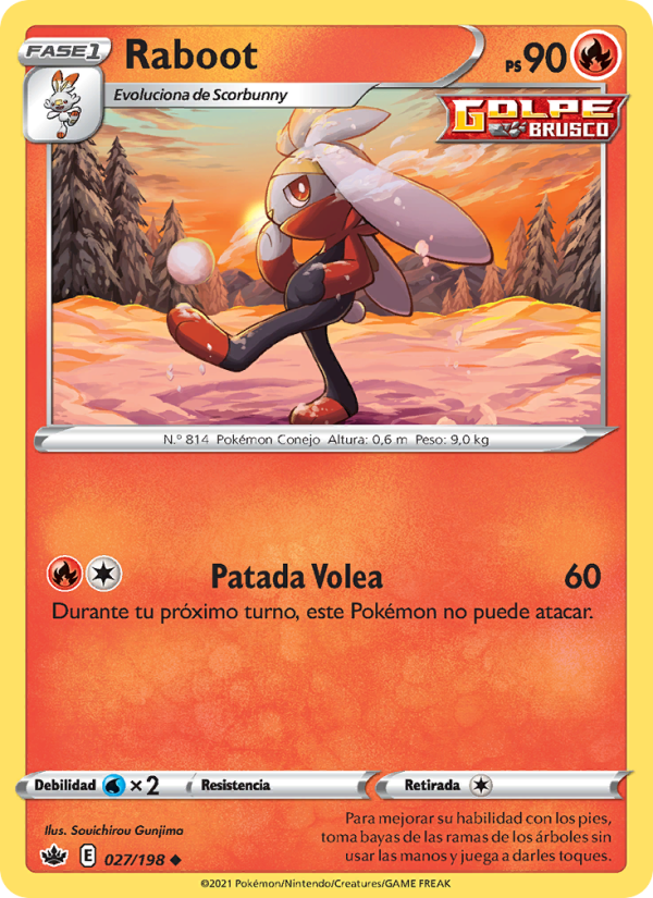 Raboot 27 — Reinado Escalofriante (Spanish Pokémon TCG card)