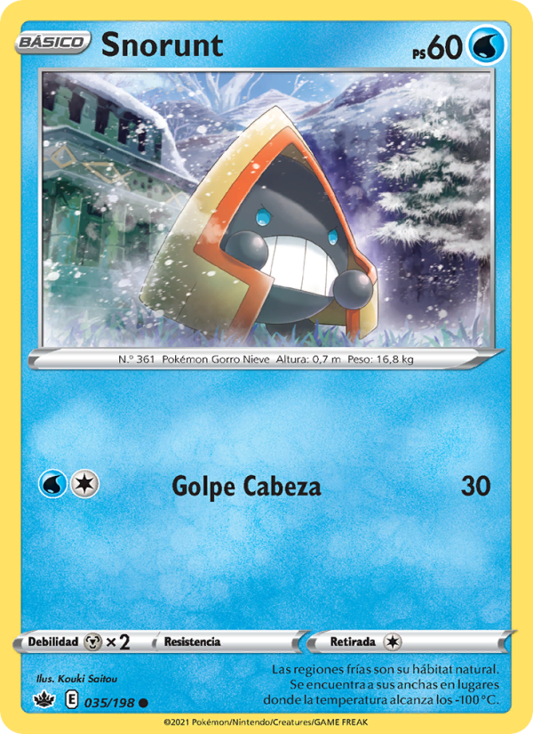 Snorunt 35 — Reinado Escalofriante (Spanish Pokémon TCG card)