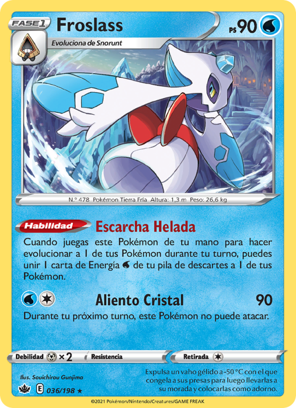 Froslass 36 — Reinado Escalofriante (Spanish Pokémon TCG card)