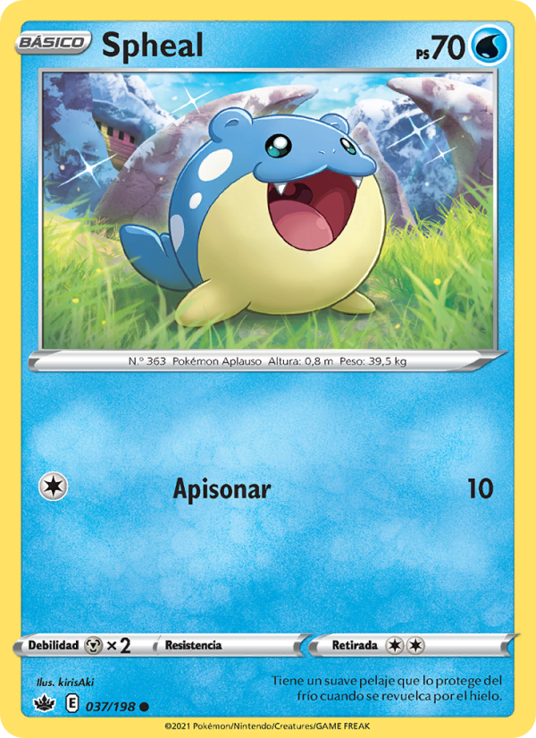 Spheal 37 — Reinado Escalofriante (Spanish Pokémon TCG card)