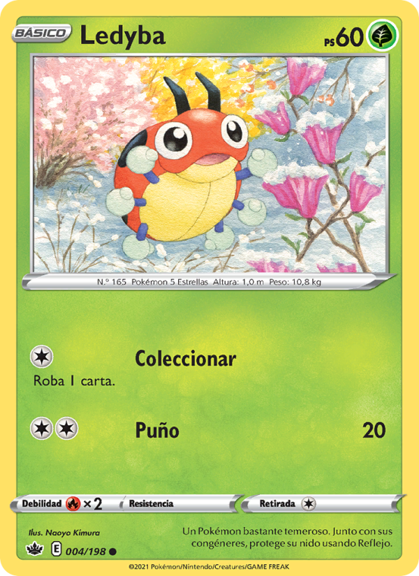 Ledyba 4 — Reinado Escalofriante (Spanish Pokémon TCG card)