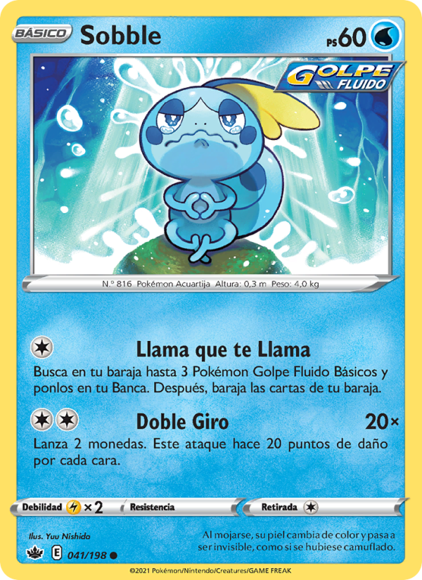 Sobble 41 — Reinado Escalofriante (Spanish Pokémon TCG card)
