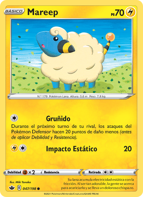 Mareep 47 — Reinado Escalofriante (Spanish Pokémon TCG card)